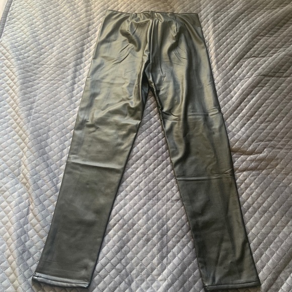 Black Faux Leather Leggings - Never been worn! - Picture 3 of 4